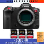 Canon EOS R5 C Nu + 3 SanDisk 128GB Extreme PRO UHS-II SDXC 300 MB/s + Guide PDF ""20 TECHNIQUES POUR RÉUSSIR VOS PHOTOS