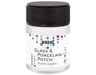 Kreul 49450-Porzellan Potch, 50 ml, colle transparente pour serviettes et vernis pour créations sur porcelaine et verre, à base d'eau, Set de 50 Pièces