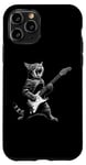 Coque pour iPhone 11 Pro Chat amusant jouant de la guitare chantant Humour Chats pour homme et femme