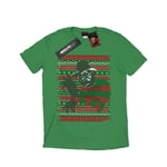 A Nightmare On Elm Street Herr Jul Fair Isle T-Shirt XXL Irish Green XXL