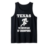 Texas American Football Champion Legends Players Team Fan Tank Top