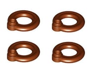 Lego x4 Minifigure Utensil Flotation Ring (Life Preserver) Brown 30340 NEW 