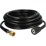 vhbw Tuyau de rallonge 15 m compatible avec Kärcher K 4.91 MD T 200, K 4.98 MD T 300 nettoyeur haute pression avec connexion M22 x 1,5, noir