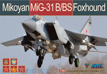 Mikoyan MiG-31B/BS Foxhound Fighter 1:48 Plastique Model Kit