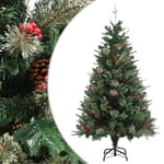 Sapin de No�l avec pommes de pin Vert 150 cm PVC et PE