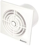 AWENTA WZ Ventilateur de salle de bain, blanc, Ø 100 mm, très silencieux + puissant, ventilateur mural, salle de bain, cuisine, roulement à billes pour fonctionnement continu