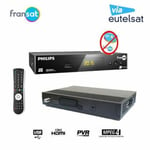 Terminal RECEPTEUR SATELLITE EUTELSAT PHILIPS DSR3031F FRANSAT+HDMI (VENDU SANS CARTE) + CABLE 12V