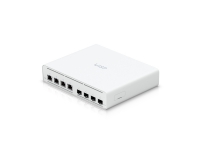 Ubiquiti UniFi UISP Switch Plus - Switch - Administrerad - 4 x 2.5GBase-T + 4 x 10Gb Ethernet SFP+ - skrivbordsmodell, rackmonterbar, väggmonterbar - Passiv PoE (160 W)