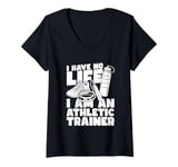 Womens Fitness Sports Rehab - Athletic Trainer V-Neck T-Shirt