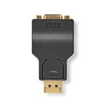 Nedis Displayport hane till VGA hona adapter, 1080p, guldpläterad