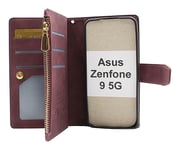 XL Standcase Lyxfodral Asus Zenfone 9 5G (Vinröd)