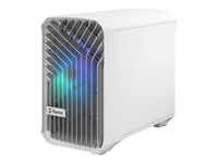 Fractal Design Torrent Nano - Tower - Mini-Dtx - Genomskinlig Sidopanel (Härdat Glas) - Ingen Strömförsörjning (Atx) - White Rgb Clear Tint - Usb/Ljud