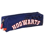 Trousse Fourre-tout Harry Potter - Bleue - 20x5,5x5,5 cm - Trousse en Polyester - Fermeture Éclair - Motif Hogwarts - Produit Original Conçu en Espagne