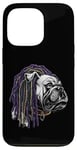 iPhone 13 Pro BULLDOG WITH DREADS FOR DOG AND REGGAE LOVERS Case