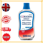 Corsodyl Daily Gum Care Mouthwash Alcohol Free Cool Mint, 500ml  (Pack of 1)