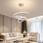 GaoF Nordic Salon LED90W Lustres Simple Mode Moderne 3 Cercle 4000K Centre Lumière Éclairage Restaurant Lustre Bar Anneau Lustre Bureau Creative LED Lustre