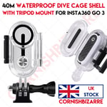 40M INVISIBLE DIVE CASE WATERPROOF TRANSPARENT PROTECTIVE SHELL FOR INSTA360 GO3