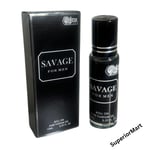 Savage For Men Mens Perfume Oil  12ml Roll On Perfume Oil Long Lasting