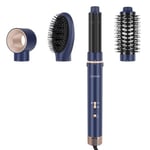 4 in 1 Air Styler, Hair Dryer Brush, Million Ionic Hair Dryer with Hot Air Brush, Auto Hair Curler(40mm), Round Brush for Hair Styling, Drying, Volumizing, and Curling(Blue)