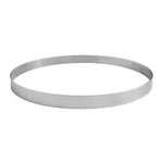 GOBEL - Cercle à Tarte Perforé - Cercle à Patisserie Perforé - INOX - Ø 26 cm - Hauteur 2 cm - Qualité professionnelle - Fabriqué en France, Silver