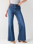 Levi's Ribcage Bell Jean - Moment Of The Month - Blue, Blue, Size 30, Inside Leg 32, Women