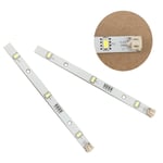 2x LED-lister för Rongsheng Hisense Logik Kylskåp/Frysar MDDZ-162A 1629348