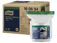 Aftørringsklud Tork Wet wipes til overflader refill i pose til varenummer 9199,4 rl/krt