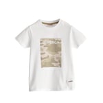 Superga Childrens Unisex Childrens/Kids Camo Logo Capped Sleeved T-Shirt (White) Cotton - Size 3Y