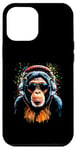 iPhone 12 Pro Max Funky DJ Monkey with Shades and Headphones Case