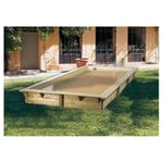 Piscine hors sol bois rectangulaire - 300x555x140cm - Liner Beige- SUNWATER  