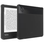 TUDIA Rugged Fit Coque pour Kobo Libra 2 Etui 7" [SKN] Antichoc Anti-Jaunissement Mince Grip TPU léger Coins renforcés par Pare-Chocs Protection Contre Les Chutes pour Couvercle eReader (Noir Givré)