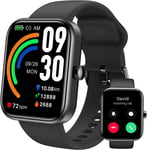 Montre Intelligente S3 (Répondre/Prendre Un Appel) Traceur De Fitness Bluetooth Avec Fréquence Cardiaque,Ip68 Waterproof 1.83-Inch Hd Color Pour Hommes Femmes Compatible Iphone & Android