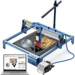 SCULPFUN S10 Machine à Graver laser 10W avec caméra CAM500 Lightburn Laser Honeycomb,400x400x22mm table en nid d'abeille, Air Assist