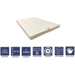 Literie Julien - Matelas Trés Ferme Pour Canapé Lit 140x190 x 10 cm - 5 zones de Confort - rembourrage 100 % polesther - âme 100 % polyuréthane poli