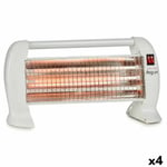 Kvartsvärmare Vit 1200 W (4 antal)