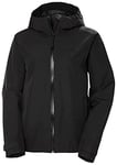 Helly Hansen Women's W Active Ocean Bound Rain Jacket, Black, XS UK