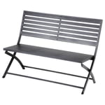 Banc de jardin pliant Olbia Graphite - Graphite - Hespéride