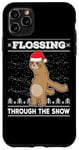 iPhone 11 Pro Max Flossing Through The Snow Sloth Ugly Christmas Sweater Floss Case