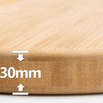 (13.4 X 13.4 X 1.2 Inch)Chopping Board Natural Bamboo Cutting Board Kitchen