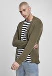 Urban Classics Stickad kofta herr (olive,XL)