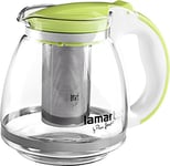 Lamart LT7028 - Theière verre avec filtre - 1.5 l - Couvercle plastique - Vert