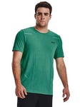 UNDER ARMOUR Training Seamles/s Grid S/s T-shirt, Green/Black, Size 2Xl, Men