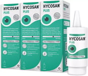 PACK OF 3 Hycosan Plus Preservative-Free Lubricating Eye Drops - 7.5ml