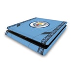 MANCHESTER CITY MAN CITY FC 2024 CHAMPIONS VINYL SKIN FOR SONY PS4 SLIM CONSOLE