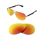 NEW POLARIZED CUSTOM FIRE RED LENS FIT OAKLEY FEEDBACK SUNGLASSES