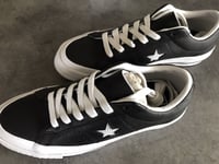 CONVERSE Sneakers En CUIR ONE STAR OX Unisexe Noir 36 NEUVES 158465C