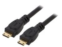 Cable mini HDMI 2.0 male des deux cotes 1.8m noir