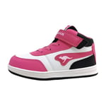 KangaROOS Garçon Fille K-CPI Tive Mid EV Basket, Daisy Pink/Jet Black, 27 EU