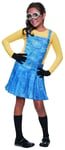 Rubies Female Minion Kevin Bob Stuart Children Girls Halloween Costume 610786