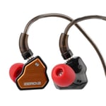 Linsoul 7Hz x Crinacle Zero:2 Écouteurs Intra-Auriculaires, écouteurs Intra-Auriculaires avec conducteur Dynamique de 10 mm, écouteurs filaires, écouteurs de Jeu, avec câble IEM OFC (Orange)